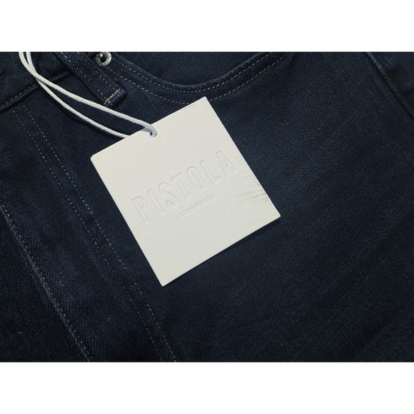 NWT PISTOLA Jeans Colleen High Rise Slim Boot Stretch Dark Wash Blue Women 28x33 - Picture 2 of 14